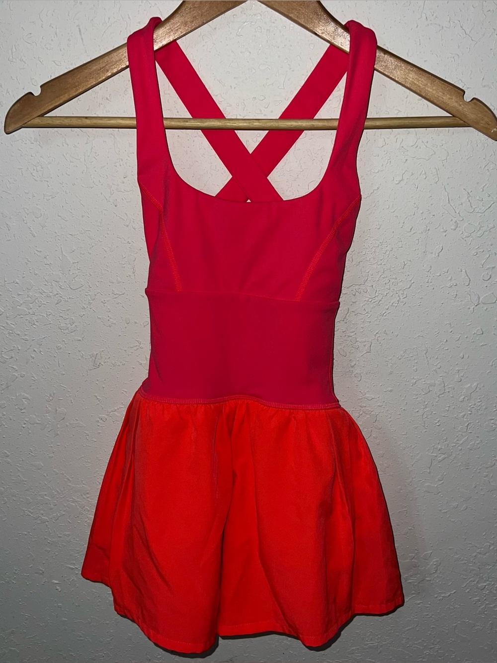 Zyia Girls Noemi Athletic Reddish Orange Romper Size 4-5.
